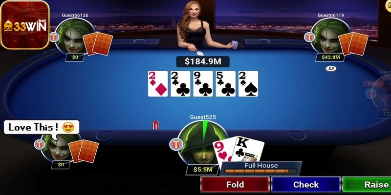 Những thuật ngữ bạn cần nắm khi chơi poker 33win